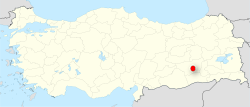 Map - Situation of Diyarbakir - Source: Wikipedia